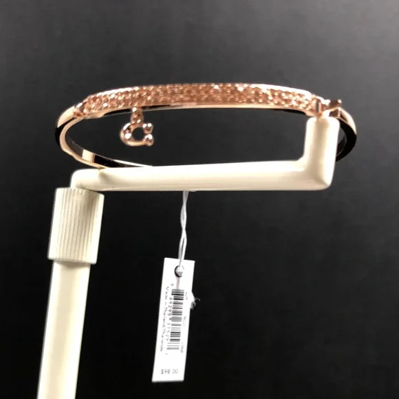 Coach Signature Pave Bar Bangle - Picture 2 of 9